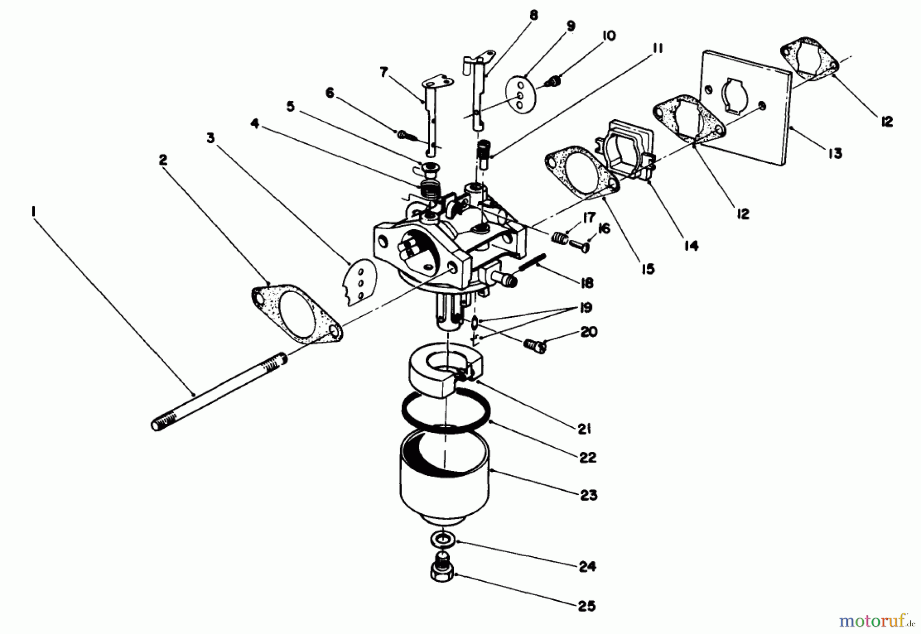  Rasenmäher 22030 - Toro Walk-Behind Mower (SN: 9000001 - 9999999) (1989) ENGINE ASSEMBLY MODEL NO. 47PH7 #3