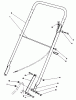 Rasenmäher 22030 - Toro Walk-Behind Mower (SN: 9000001 - 9999999) (1989) Ersatzteile HANDLE ASSEMBLY (MODEL 22030)