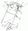 Rasenmäher 22031 - Toro ProLine 21" Recycler Walk-Behind Mower (SN: 2000001 - 2999999) (1992) Ersatzteile HANDLE ASSEMBLY