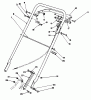Rasenmäher 22031 - Toro ProLine 21" Recycler Walk-Behind Mower (SN: 3900001 - 3999999) (1993) Ersatzteile HANDLE ASSEMBLY
