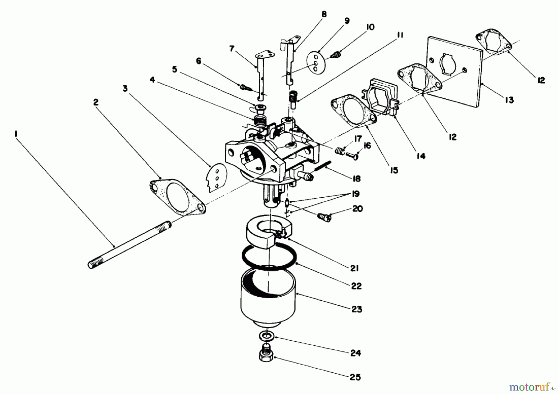  Rasenmäher 22035 - Toro Walk-Behind Mower (SN: 8000001 - 8002989) (1988) ENGINE ASSEMBLY MODEL NO. 47PH7 #3