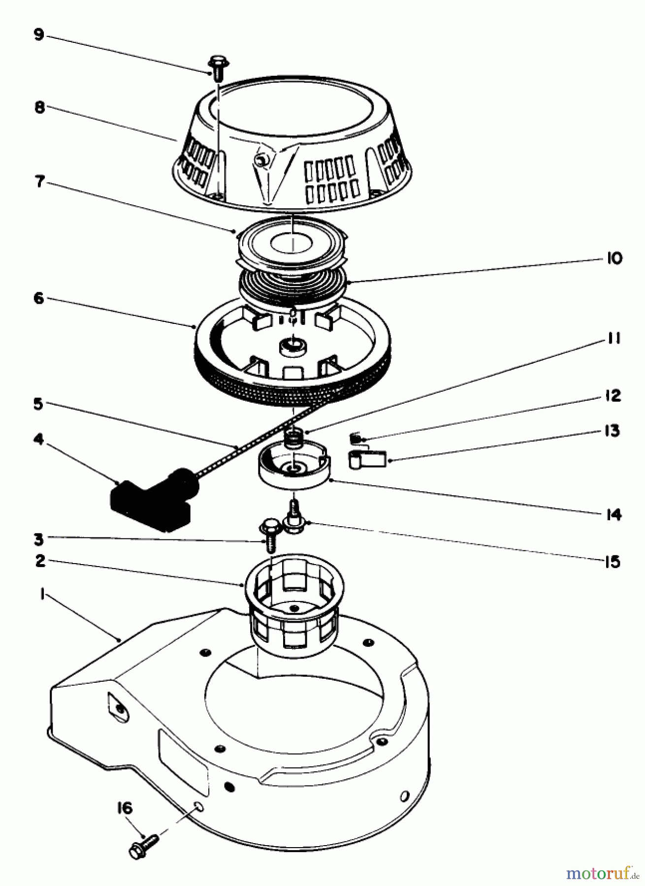  Rasenmäher 22035 - Toro Walk-Behind Mower (SN: 8000001 - 8002989) (1988) ENGINE ASSEMBLY MODEL NO. 47PH7 #6