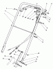 Rasenmäher 22035 - Toro Walk-Behind Mower (SN: 8000001 - 8002989) (1988) Ersatzteile HANDLE ASSEMBLY (MODEL 22035)