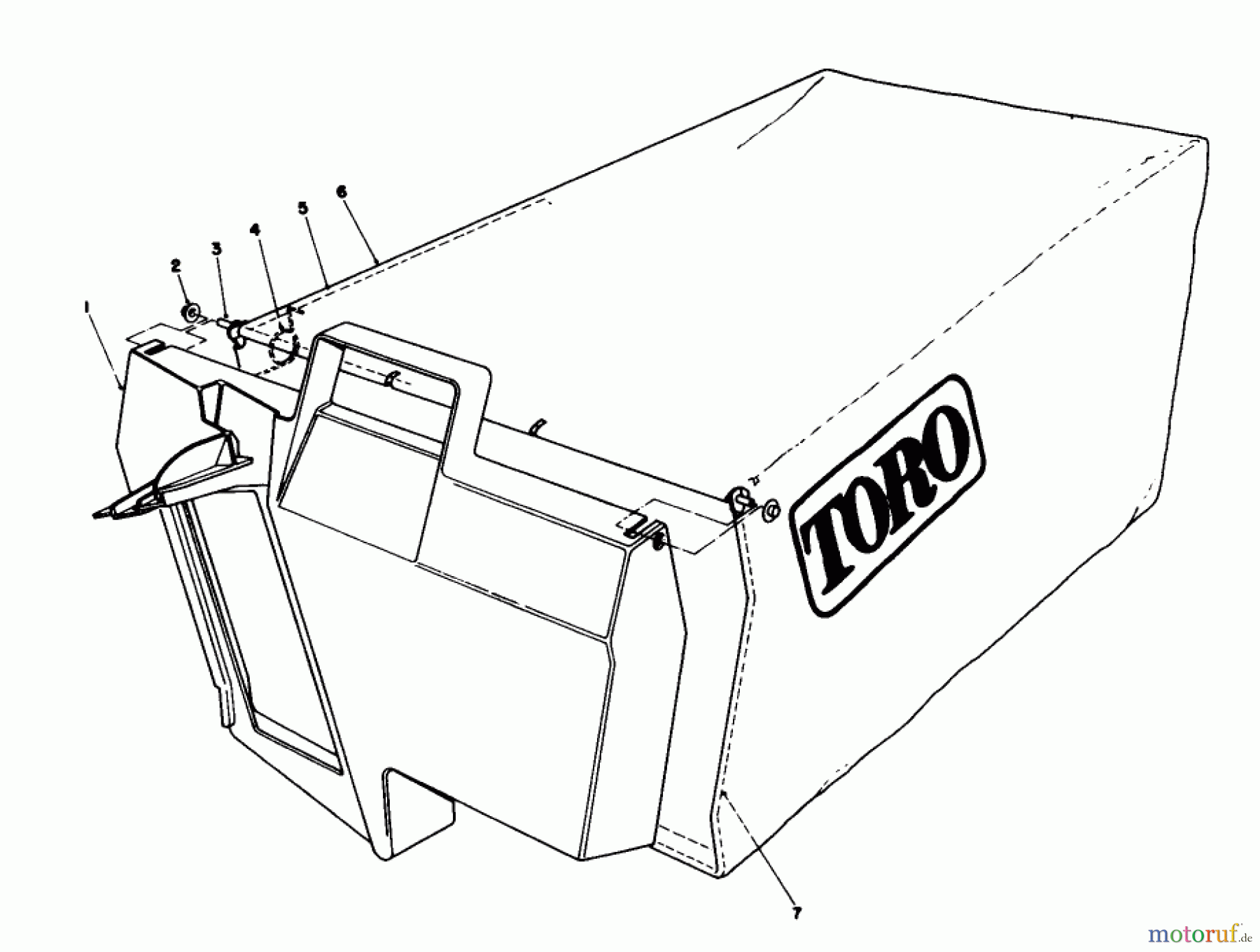  Rasenmäher 22035C - Toro Walk-Behind Mower (SN: 9000001 - 9999999) (1989) GRASS BAG ASSEMBLY NO. 11-5609