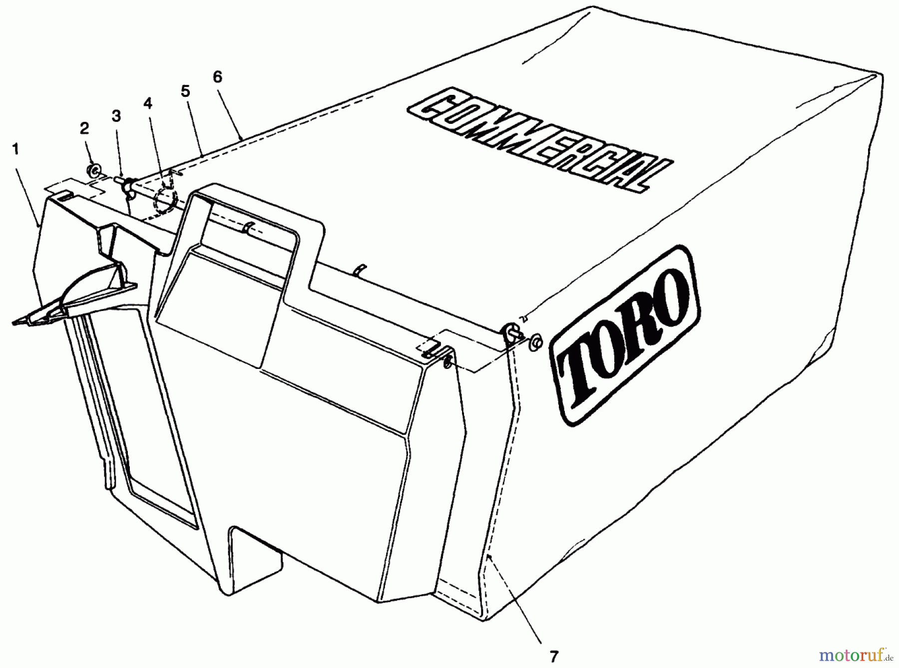  Rasenmäher 22037BC - Toro Walk-Behind Mower (SN: 5900001 - 5999999) (1995) GRASS BAG ASSEMBLY NO. 11-5609