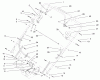 Rasenmäher 22038 - Toro 53cm Walk-Behind Mower (SN: 230000001 - 230999999) (2003) Ersatzteile HANDLE AND CONTROLS ASSEMBLY
