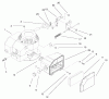 Rasenmäher 22040 - Toro Recycler Walk-Behind Mower (SN: 200000001 - 200999999) (2000) Ersatzteile ENGINE & AIR FILTER ASSEMBLY