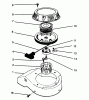 Rasenmäher 22040 - Toro Walk-Behind Mower (SN: 5900001 - 5999999) (1995) Ersatzteile RECOIL ASSEMBLY (MODEL NO. 47PR4-3)