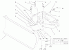 Compact Utility Attachments 22414 - Toro 48" Hydraulic Blade, Dingo Compact Utility Loader (SN: 990001 - 999999) (1999) Ersatzteile HYDRAULIC BLADE ASSEMBLY