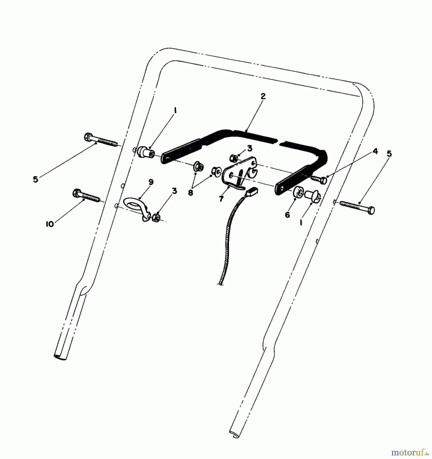  Rasenmäher 22580 - Toro Walk-Behind Mower (SN: 1000001 - 1999999) (1991) CONTROL ASSEMBLY