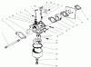 Rasenmäher 22043 - Toro Recycler Mower (SN: 200000001 - 200999999) (2000) Ersatzteile CARBURETOR ASSEMBLY (MODEL NO. 47PT7-7)