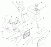 Rasenmäher 22043 - Toro Recycler Mower (SN: 230000001 - 230999999) (2003) Ersatzteile FUEL TANK AND BRACKET ASSEMBLY