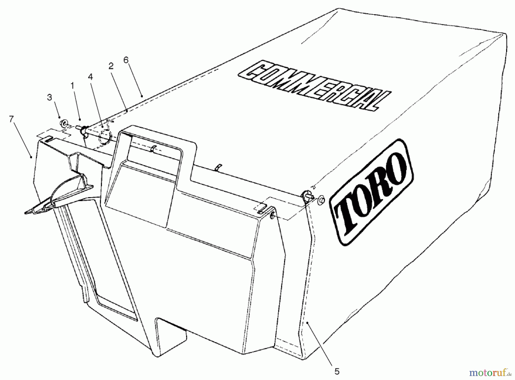  Rasenmäher 22043 - Toro Recycler Mower (SN: 220000001 - 220999999) (2002) GRASS BAG ASSEMBLY NO. 99-2535