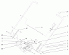 Rasenmäher 22043 - Toro Recycler Mower (SN: 230000001 - 230999999) (2003) Ersatzteile HANDLE AND HANDLE LATCH ASSEMBLY