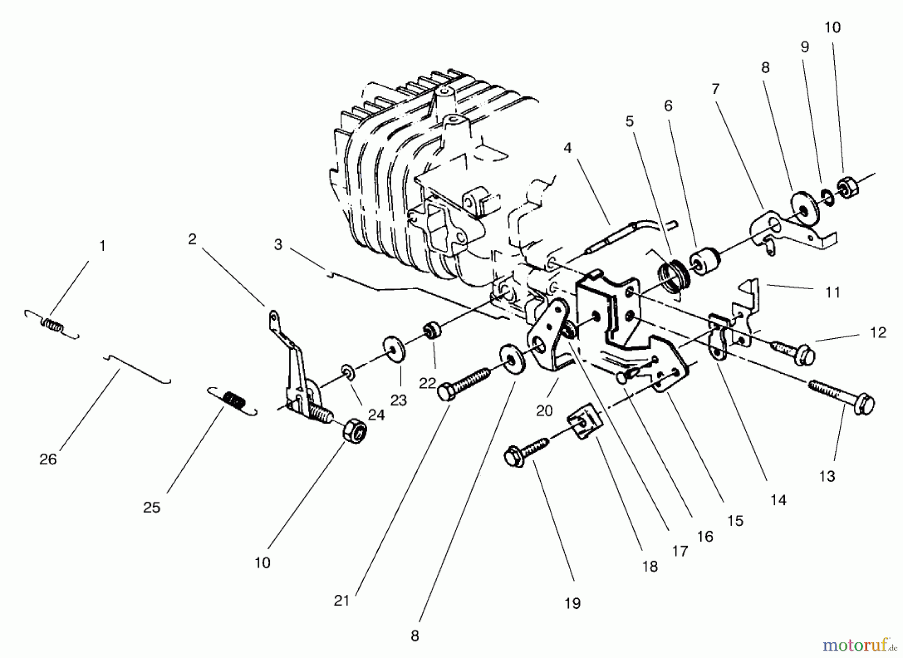  Rasenmäher 22043 - Toro Recycler Mower (SN: 9900001 - 9999999) (1999) GOVERNOR ASSEMBLY(MODEL NO. 47PT7-7)