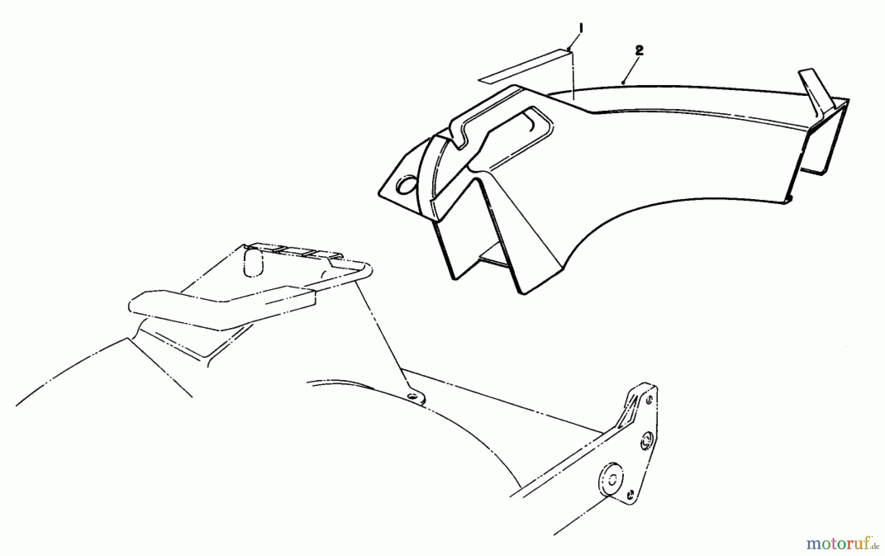  Rasenmäher 22043 - Toro Walk-Behind Mower (SN: 2000001 - 2999999) (1992) SIDE DISCHARGE CHUTE MODEL NO. 59168 (OPTIONAL)