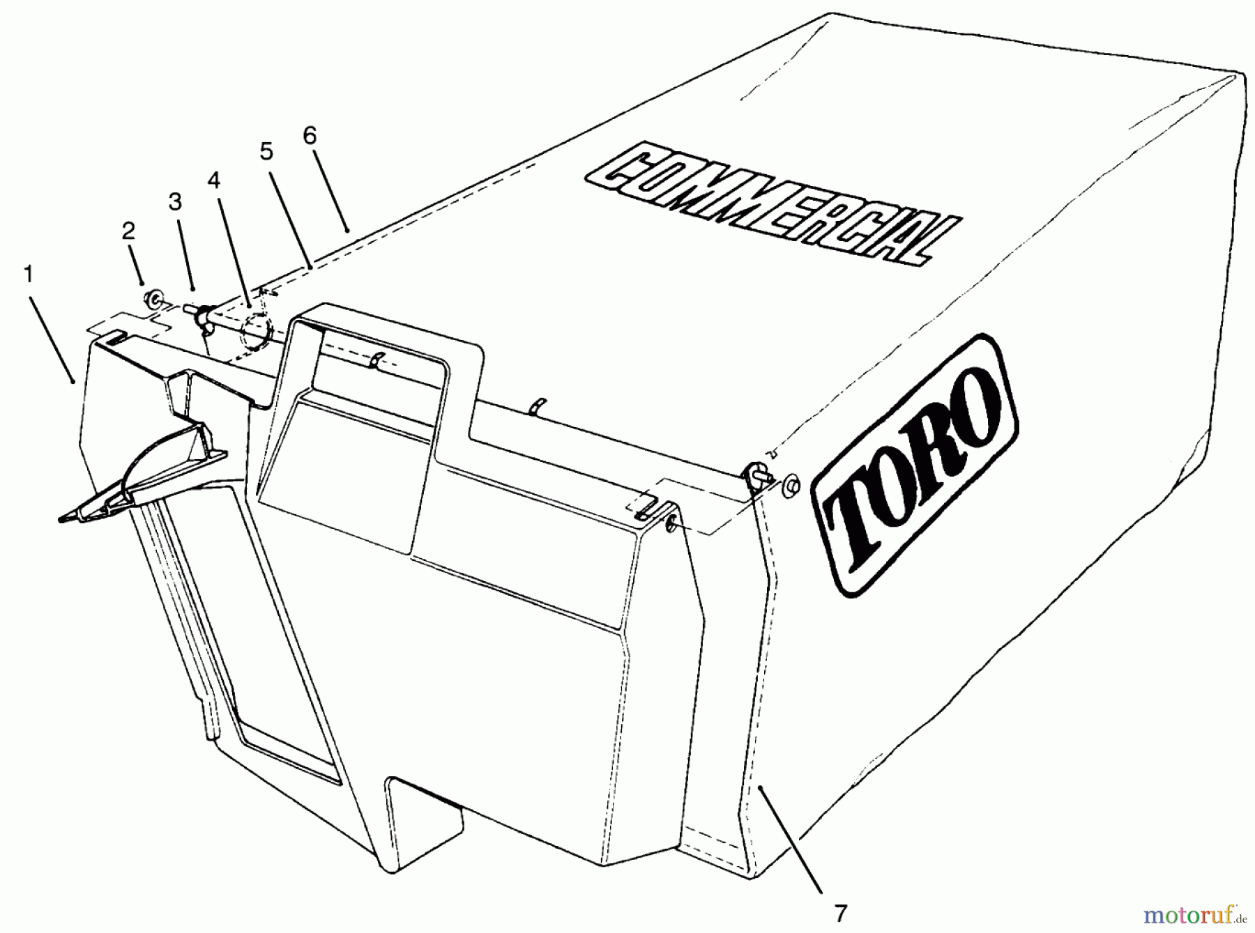  Rasenmäher 22043 - Toro Walk-Behind Mower (SN: 4900001 - 4999999) (1994) GRASS BAG ASSEMBLY NO. 11-5609