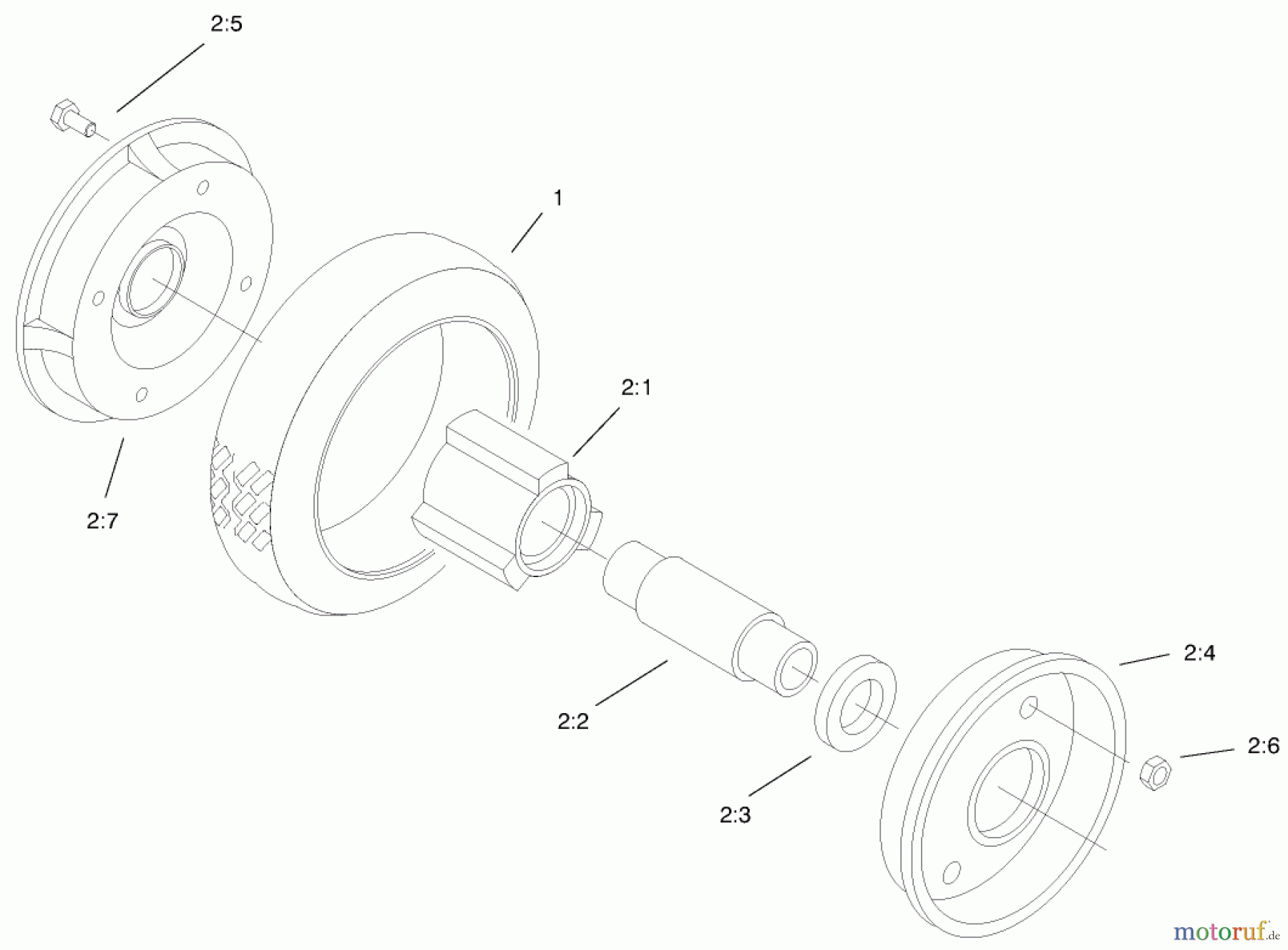  Rasenmäher 22045 - Toro Recycler Mower (SN: 200000001 - 200999999) (2000) REAR WHEEL & TIRE ASSEMBLY