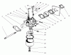 Rasenmäher 22045 - Toro Recycler Mower (SN: 8900001 - 8999999) (1998) Ersatzteile CARBURETOR ASSEMBLY (MODEL NO. 47PT7-7)