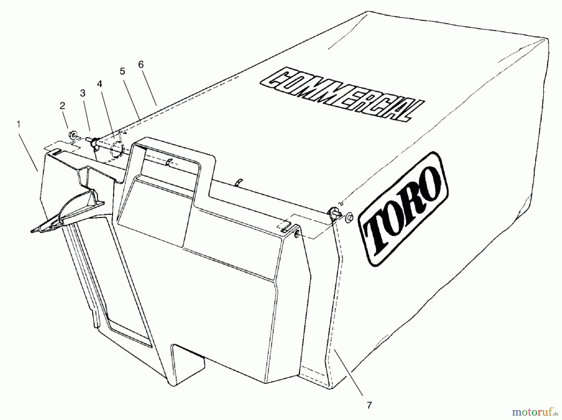  Rasenmäher 22140 - Toro Recycler Mower (SN: 790000001 - 799999999) (1997) GRASS BAG ASSEMBLY NO.11-5609