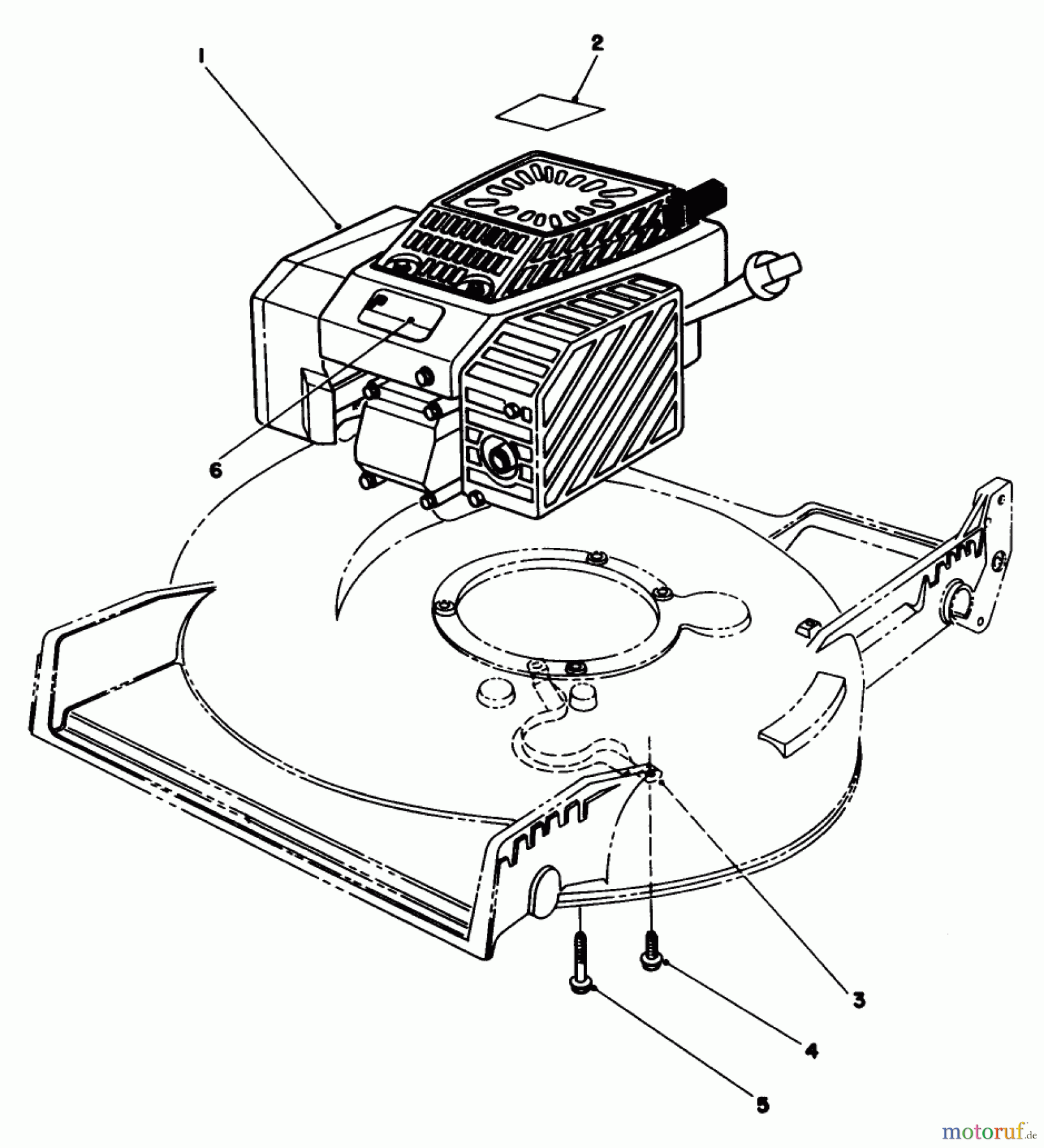  Rasenmäher 22151 - Toro Walk-Behind Mower (SN: 2000001 - 2999999) (1992) ENGINE ASSEMBLY