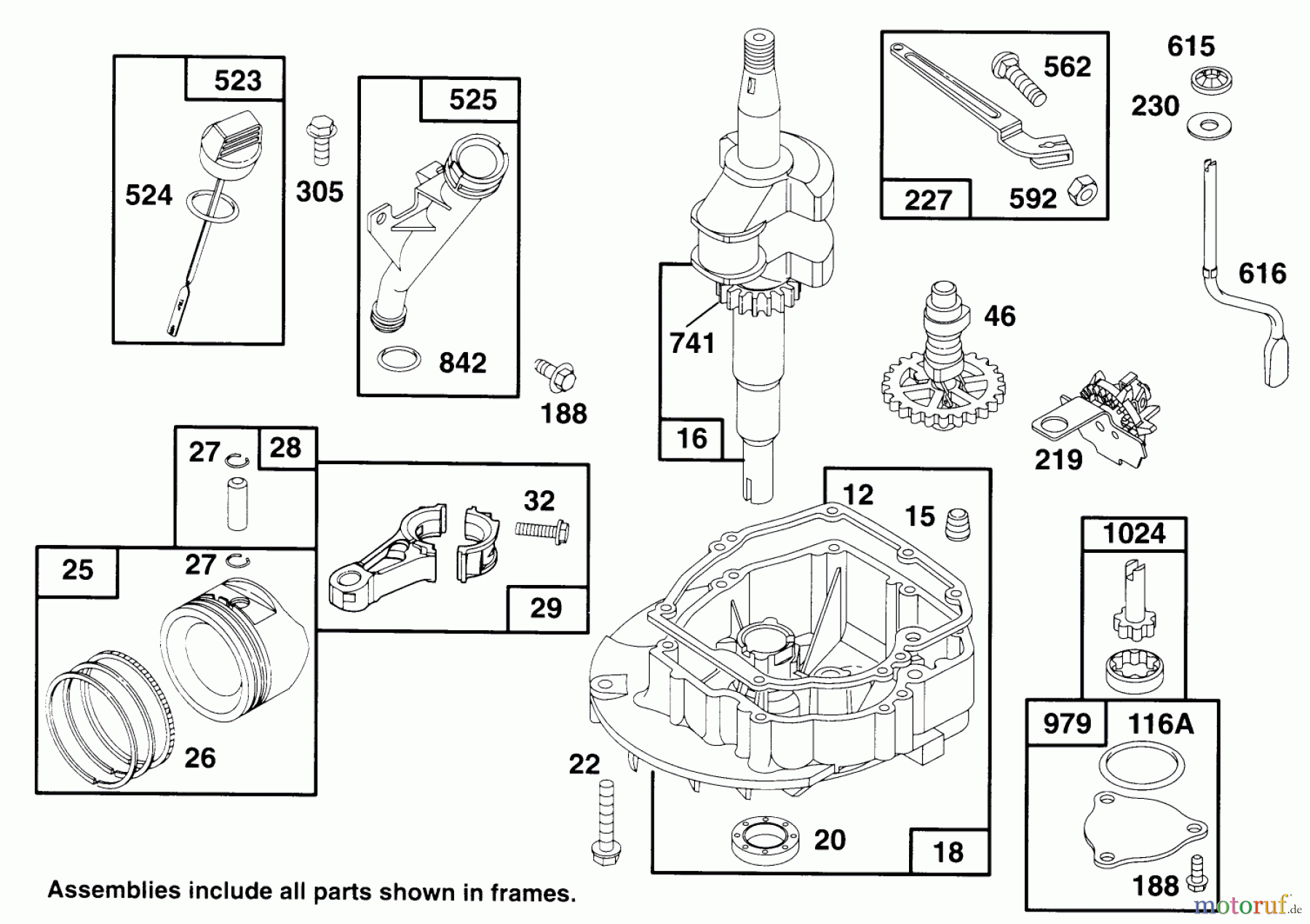  Rasenmäher 22151 - Toro Walk-Behind Mower (SN: 4900001 - 4999999) (1994) ENGINE GTS 150 #2