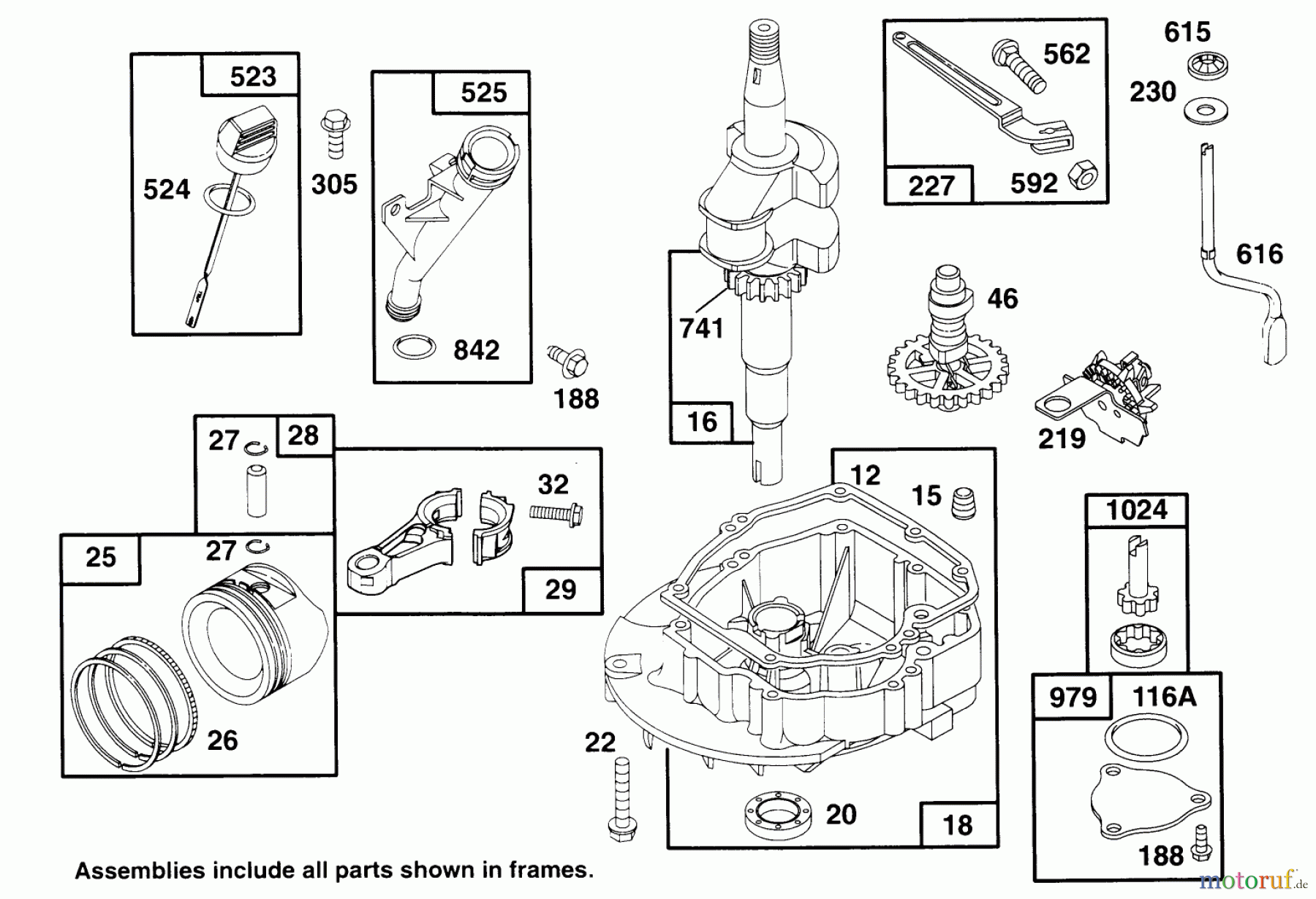  Rasenmäher 22151 - Toro Walk-Behind Mower (SN: 6900001 - 6999999) (1996) ENGINE GTS 150 #2