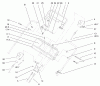 Rasenmäher 22157 - Toro 53cm Recycler/Rear-Bagger Mower (SN: 230000001 - 230999999) (2003) Ersatzteile HANDLE CONTROL ASSEMBLY