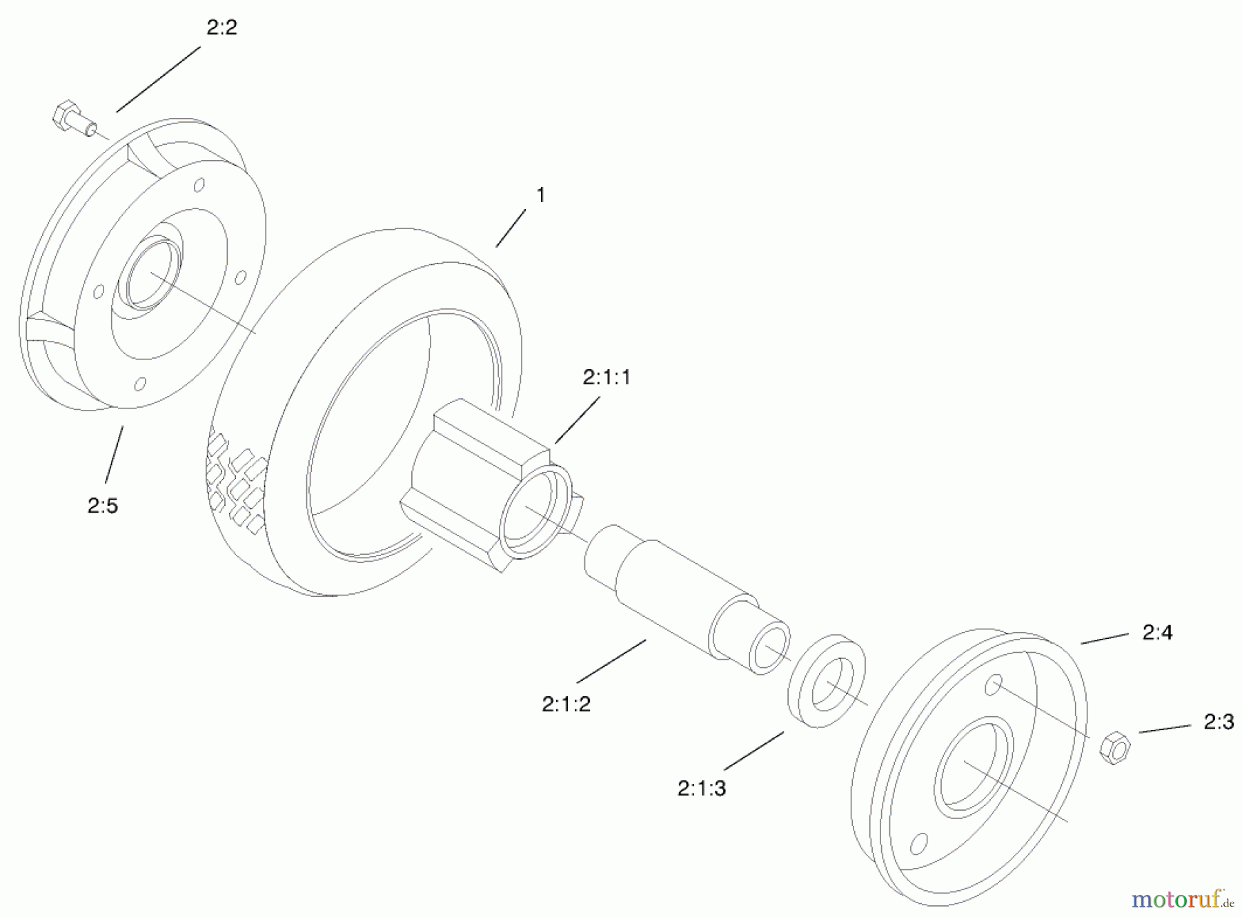  Rasenmäher 22158 - Toro Recycler Rear Bagger Mower (SN: 9900001 - 9999999) (1999) REAR WHEEL ASSEMBLY