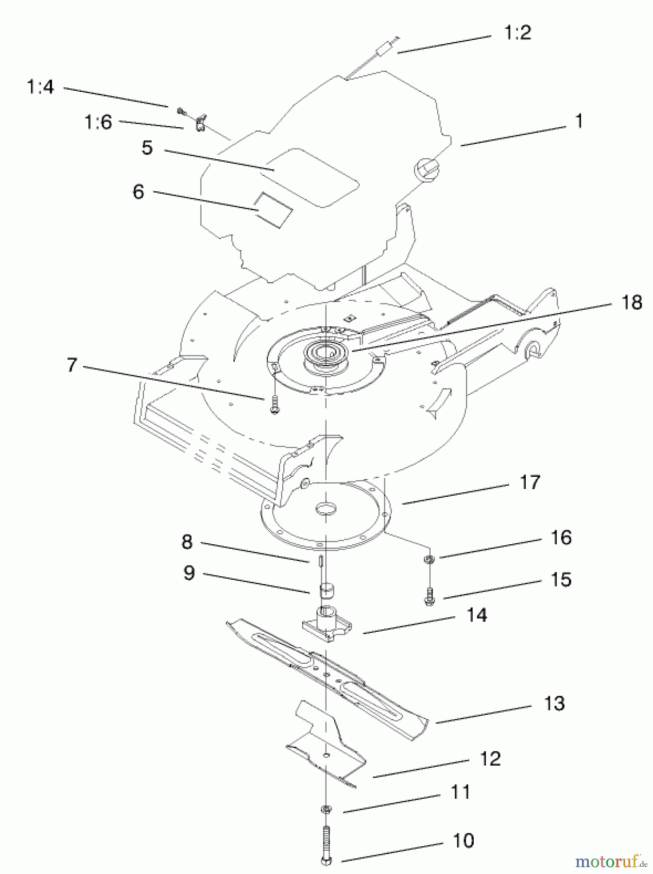  Rasenmäher 22161 - Toro Recycler Mower (SN: 200000001 - 200999999) (2000) ENGINE ASSEMBLY