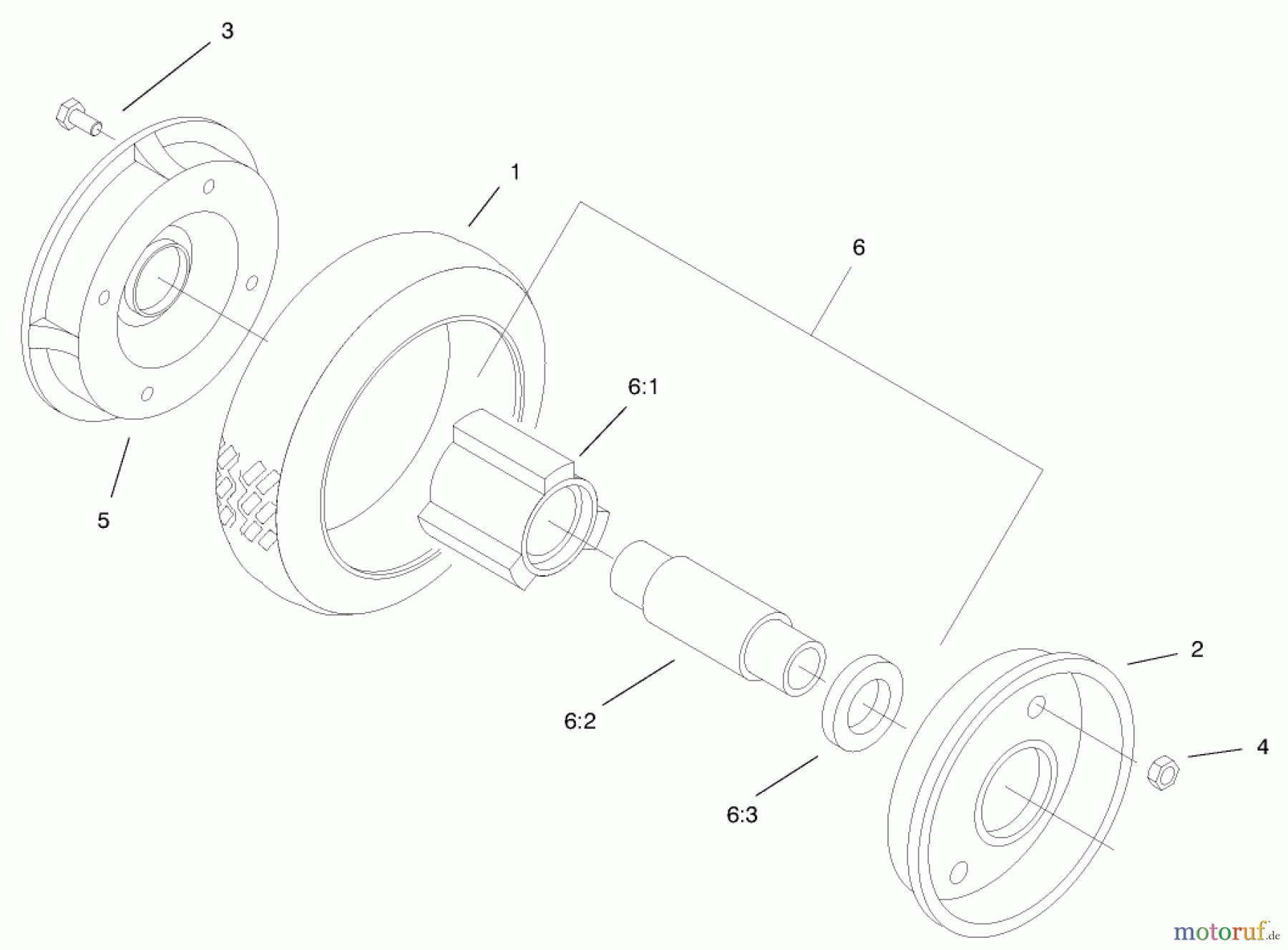  Rasenmäher 22161 - Toro Recycler Mower (SN: 200000001 - 200999999) (2000) REAR WHEEL & TIRE ASSEMBLY