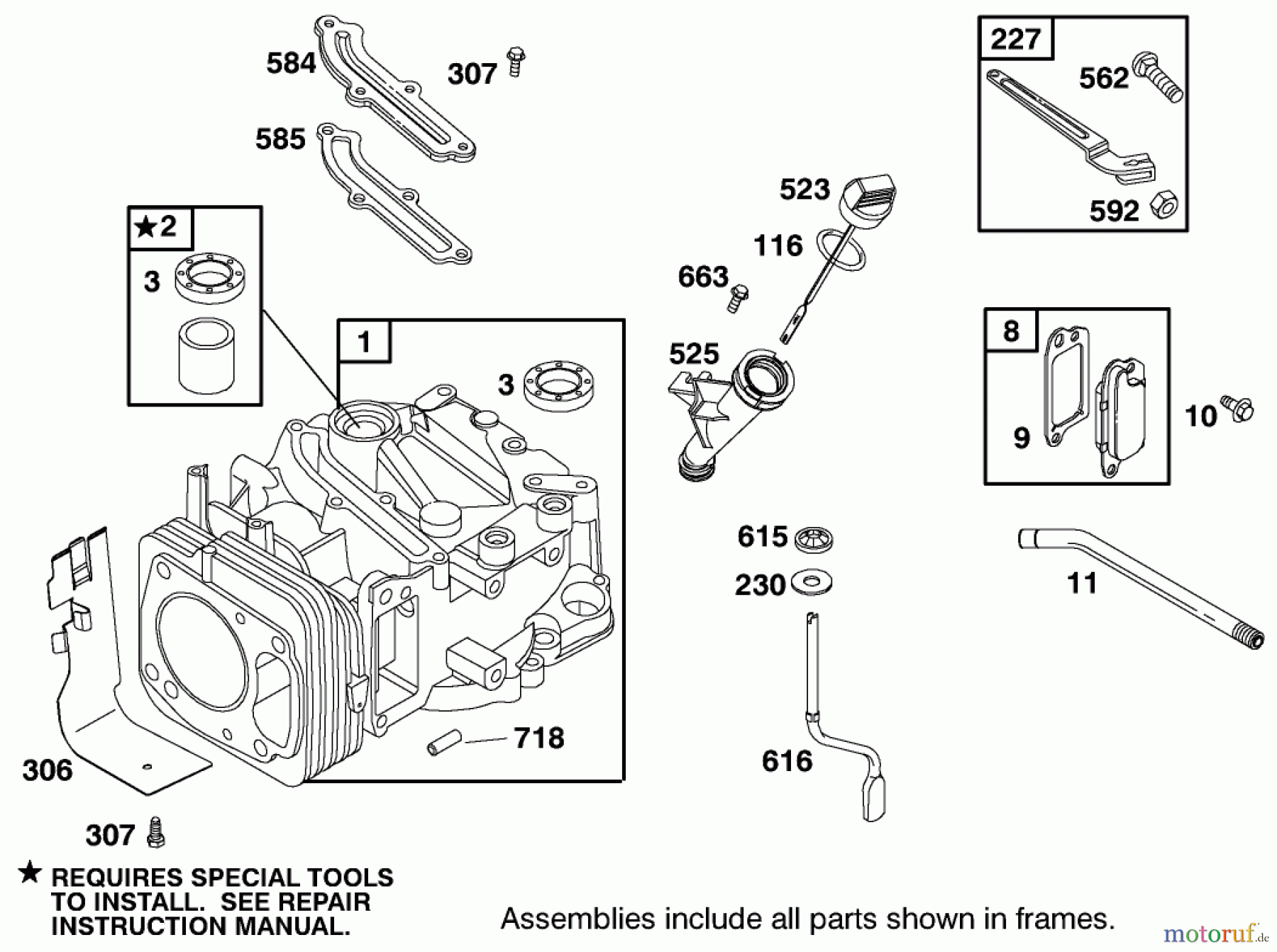  Rasenmäher 22161 - Toro Recycler Mower (SN: 210000001 - 210999999) (2001) ENGINE GTS-200 #1