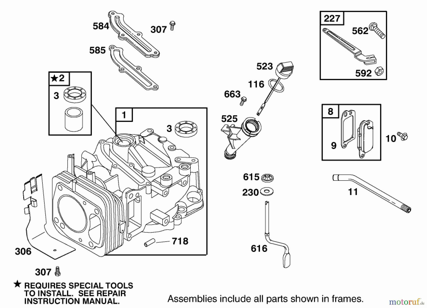  Rasenmäher 22162 - Toro Recycler Mower (SN: 200000001 - 200999999) (2000) ENGINE GTS-200 #1