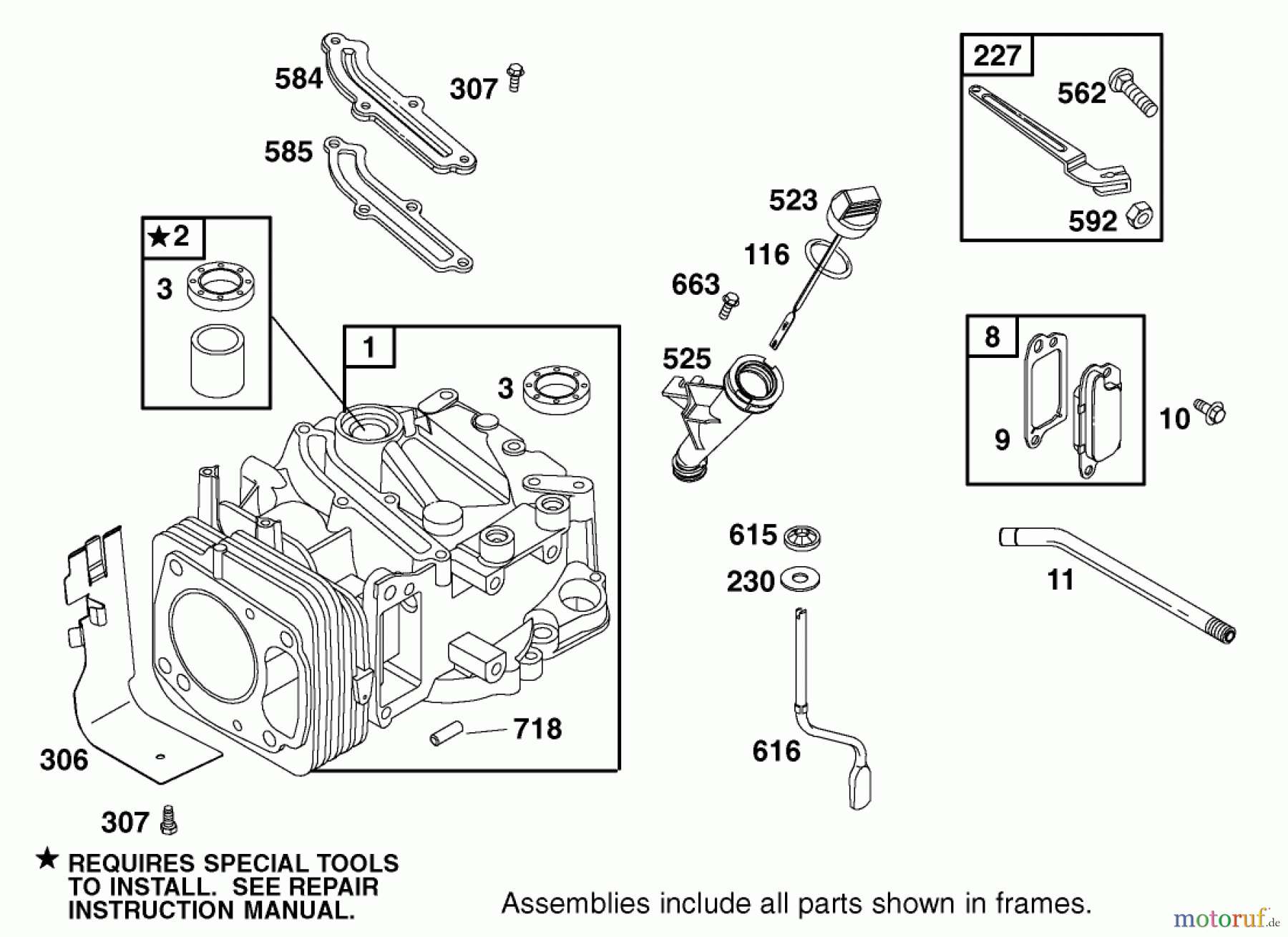  Rasenmäher 22162 - Toro Recycler Mower (SN: 210000001 - 210999999) (2001) CYLINDER ASSEMBLY