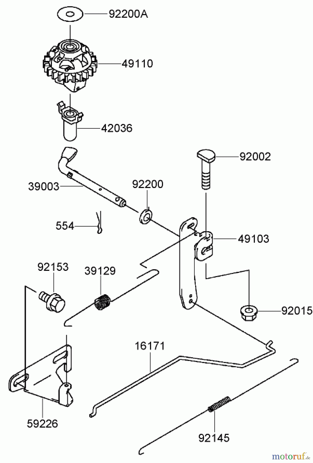  Rasenmäher 22163 - Toro PT21 Trim Mower (SN: 270000001 - 270999999) (2007) CONTROL EQUIPMENT ASSEMBLY KAWASAKI FJ180V-AS28