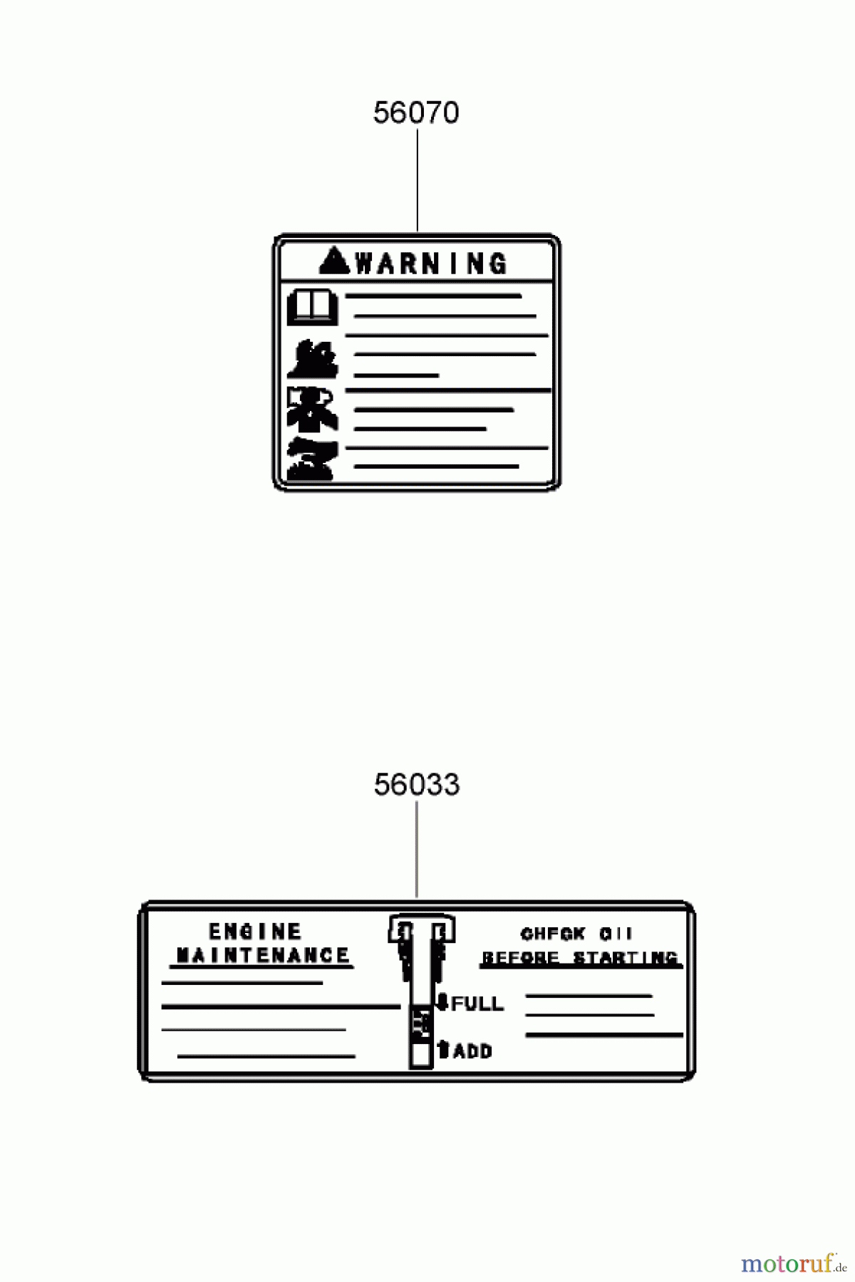  Rasenmäher 22163 - Toro PT21 Trim Mower (SN: 270000001 - 270999999) (2007) DECAL ASSEMBLY KAWASAKI FJ180V-AS28