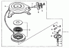 Rasenmäher 22166 - Toro 21" Heavy-Duty Recycler Mower (SN: 230000001 - 230999999) (2003) Ersatzteile RECOIL STARTER ASSEMBLY HONDA GXV160K1 A12