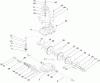 Rasenmäher 22167 - Toro 21" Heavy-Duty Recycler Mower (SN: 260000001 - 260999999) (2006) Ersatzteile GEAR CASE ASSEMBLY NO. 74-1861