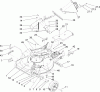 Rasenmäher 22168 - Toro 21" Heavy-Duty Recycler Mower (SN: 260000001 - 260999999) (2006) Ersatzteile HOUSING, CHUTE AND WHEEL ASSEMBLY