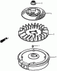 Rasenmäher 22168TE - Toro 53cm Heavy-Duty Recycler Mower (SN: 250000001 - 250999999) (2005) Ersatzteile FLYWHEEL ASSEMBLY HONDA GXV160A1 T1AH