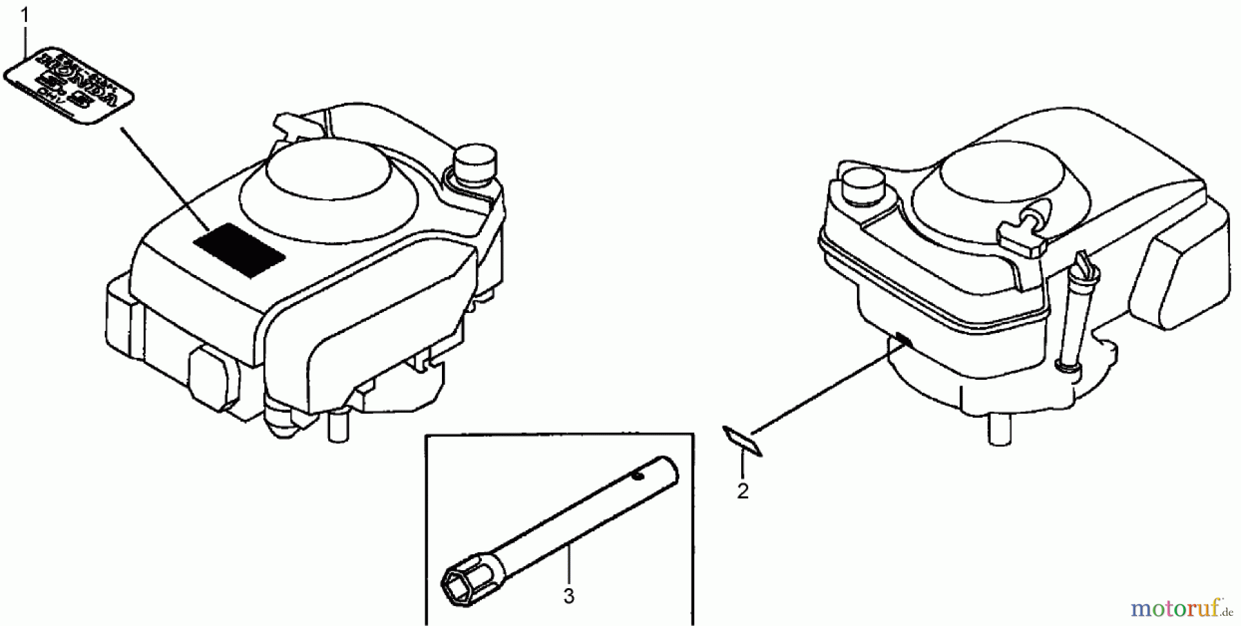  Rasenmäher 22168TE - Toro 53cm Heavy-Duty Recycler Mower (SN: 250000001 - 250999999) (2005) LABEL ASSEMBLY HONDA GXV160A1 T1AH