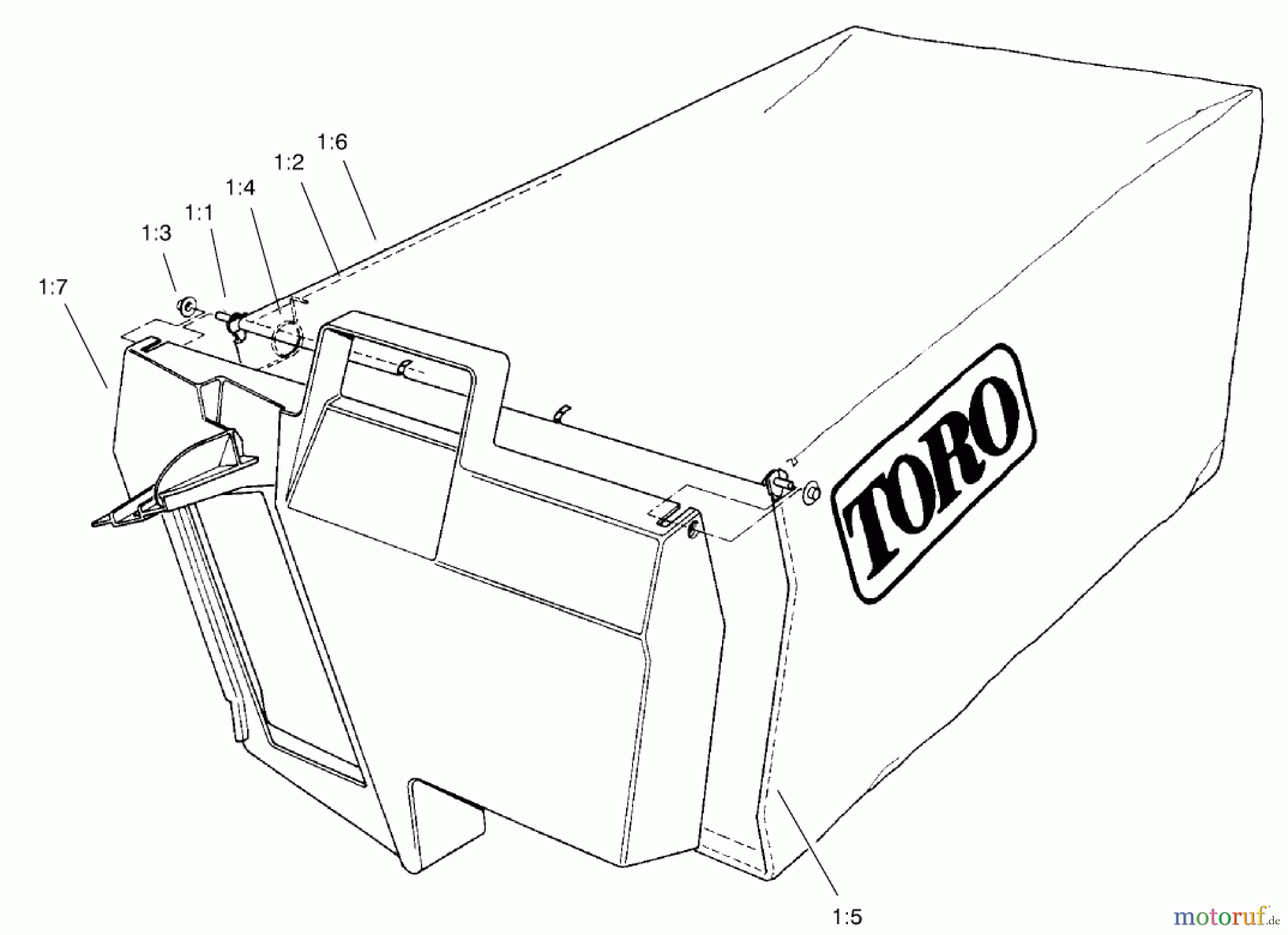  Rasenmäher 22171 - Toro Recycler Mower (SN: 200000001 - 200999999) (2000) BAGGING ASSEMBLY