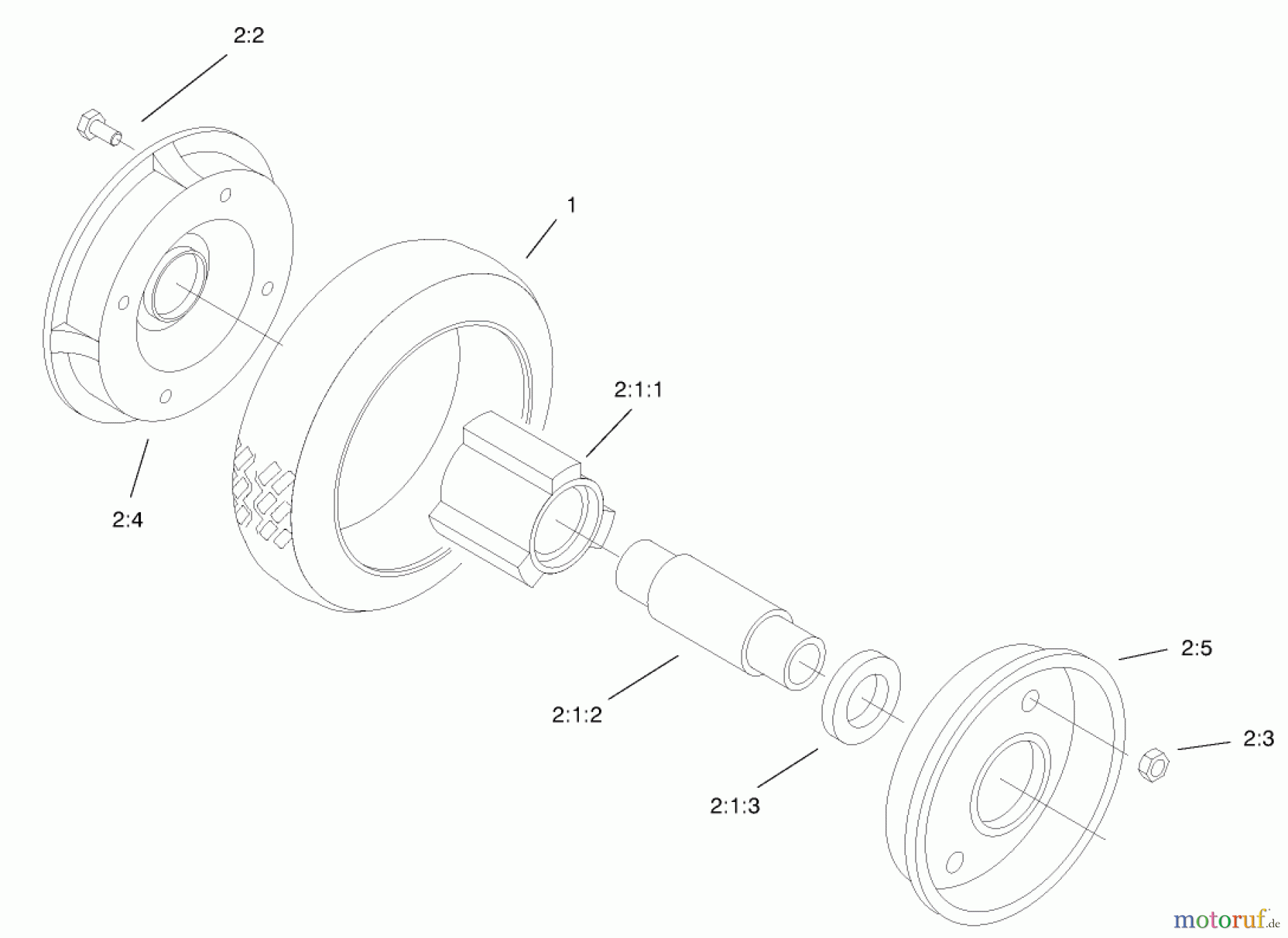  Rasenmäher 22171 - Toro Recycler Mower (SN: 200000001 - 200999999) (2000) REAR WHEEL & TIRE ASSEMBLY