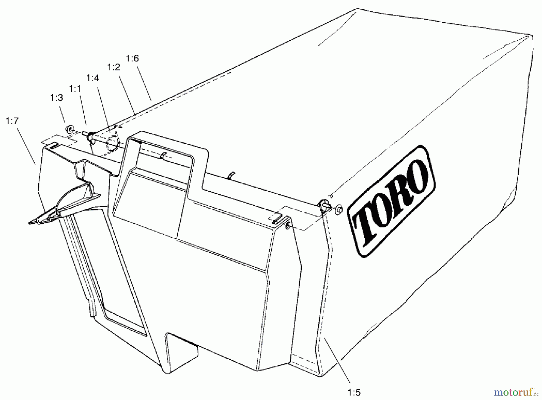  Rasenmäher 22171 - Toro Recycler Mower (SN: 9900001 - 9999999) (1999) BAGGING ASSEMBLY