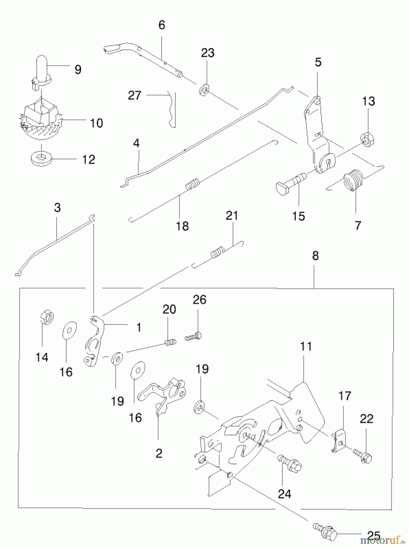  Rasenmäher 22172 - Toro Recycler Mower (SN: 200000001 - 200999999) (2000) CONTROL EQUIPMENT