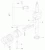 Rasenmäher 22172 - Toro Recycler Mower (SN: 220000001 - 220999999) (2002) Ersatzteile PISTON AND CRANKSHAFT ASSEMBLY