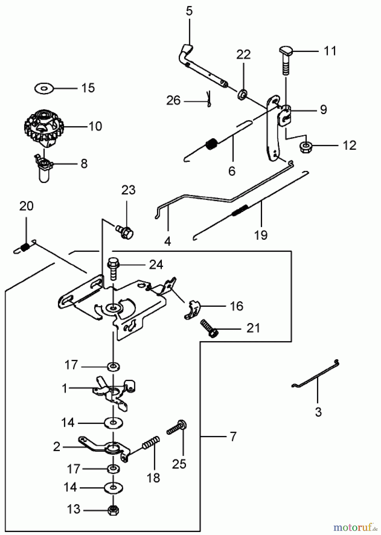  Rasenmäher 22176TE - Toro 53cm Heavy-Duty Recycler Mower (SN: 280000001 - 280999999) (2008) CONTROL EQUIPMENT ASSEMBLY