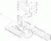 Rasenmäher 22176TE - Toro 53cm Heavy-Duty Recycler Mower (SN: 280000001 - 280999999) (2008) Ersatzteile GEAR CASE ASSEMBLY NO. 74-1860