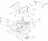 Rasenmäher 22176TE - Toro 53cm Heavy-Duty Recycler Mower (SN: 280000001 - 280999999) (2008) Ersatzteile HOUSING, CHUTE AND WHEEL ASSEMBLY