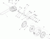 Rasenmäher 22177TE - Toro 53cm Heavy-Duty Recycler Mower (SN: 240000001 - 240999999) (2004) Ersatzteile REAR DRIVE AND WHEEL ASSEMBLY